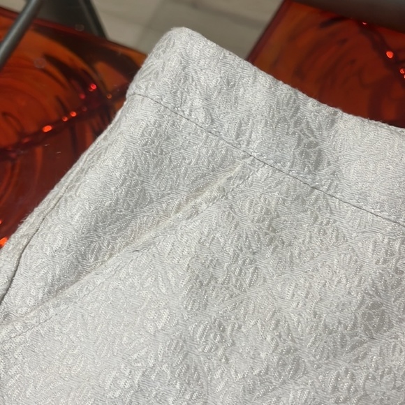 White Jacquard Shorts - USA w27 - Picture 1 of 5